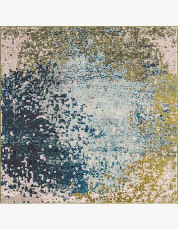 4' x 4' Washable Hyacinth Square Rug