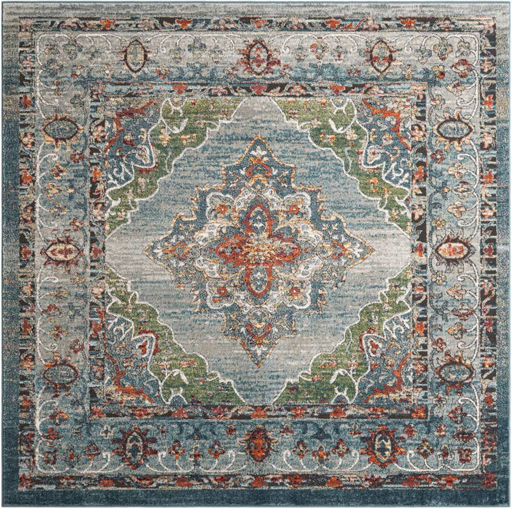 Detail image of 7' 10 x 7' 10 Isabella Square Rug