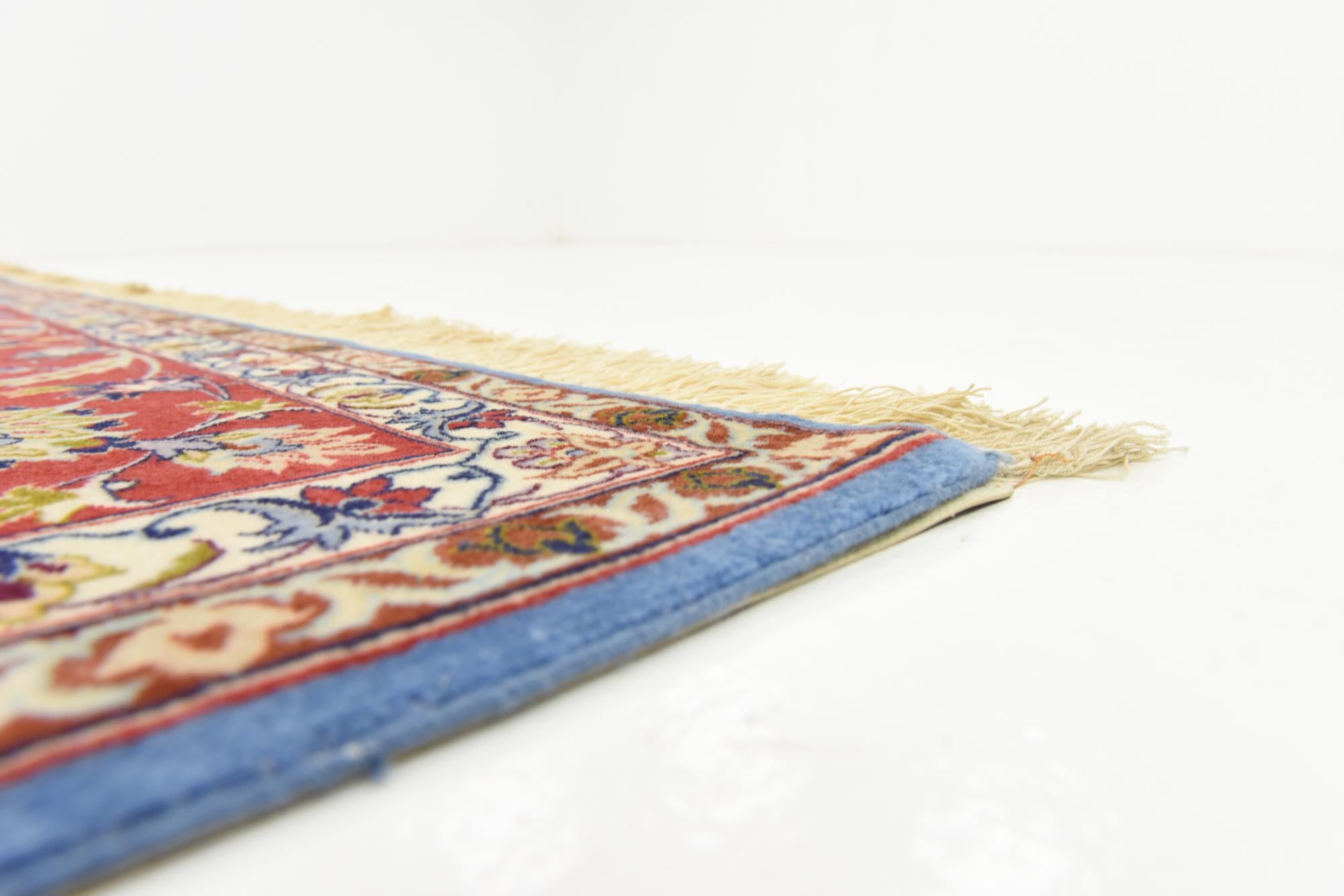 6' 8 x 6' 9 Hand Knotted Isfahan Persian Square Rug