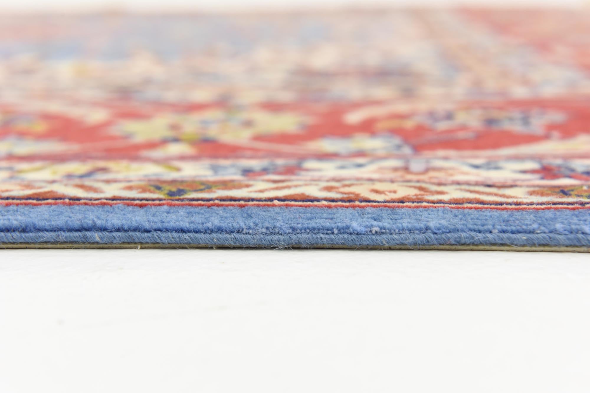 6' 8 x 6' 9 Hand Knotted Isfahan Persian Square Rug