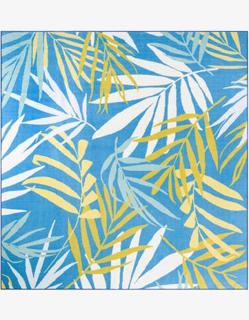 10' x 10' Easy-Clean Jill Zarin Caribbean Indoor / Outdoor Square Rug