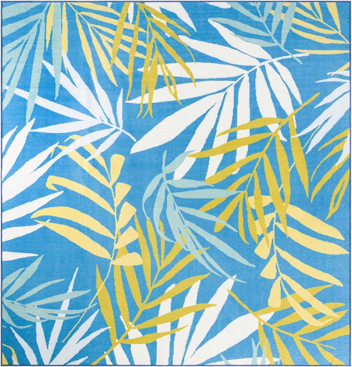 10' x 10' Easy-Clean Jill Zarin Caribbean Indoor / Outdoor Square Rug