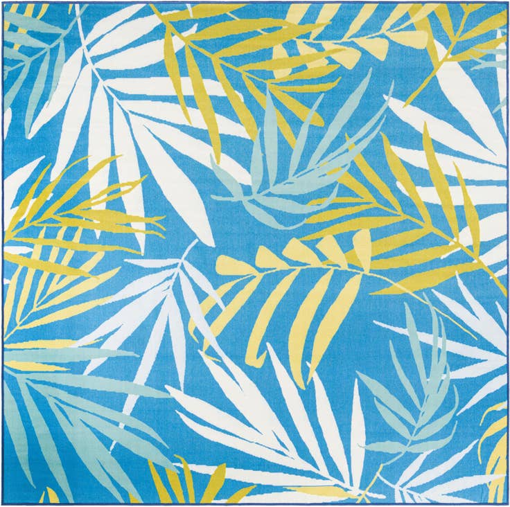 Detail image of 7' 10 x 7' 10 Easy-Clean Jill Zarin Caribbean Indoor / Outdoor Square Rug