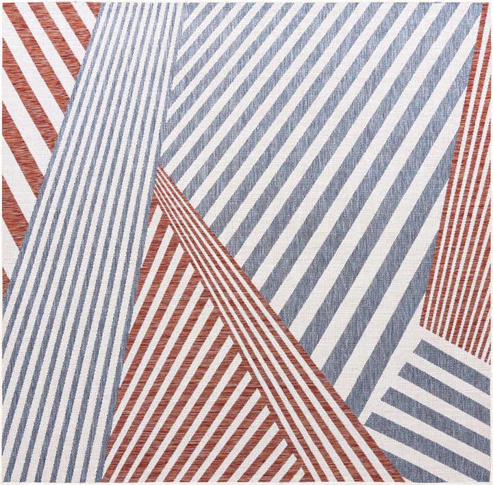 7' 10 x 7' 10 Easy-Clean Jill Zarin Indoor / Outdoor Square Rug