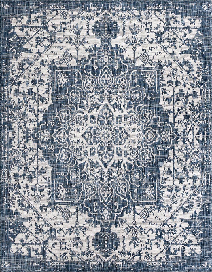 Detail image of 7' 10 x 7' 10 Easy-Clean Jill Zarin Dubai Indoor / Outdoor Square Rug