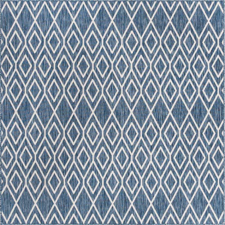 7' 10 x 7' 10 Easy-Clean Jill Zarin Turks and Caicos Indoor / Outdoor Square Rug