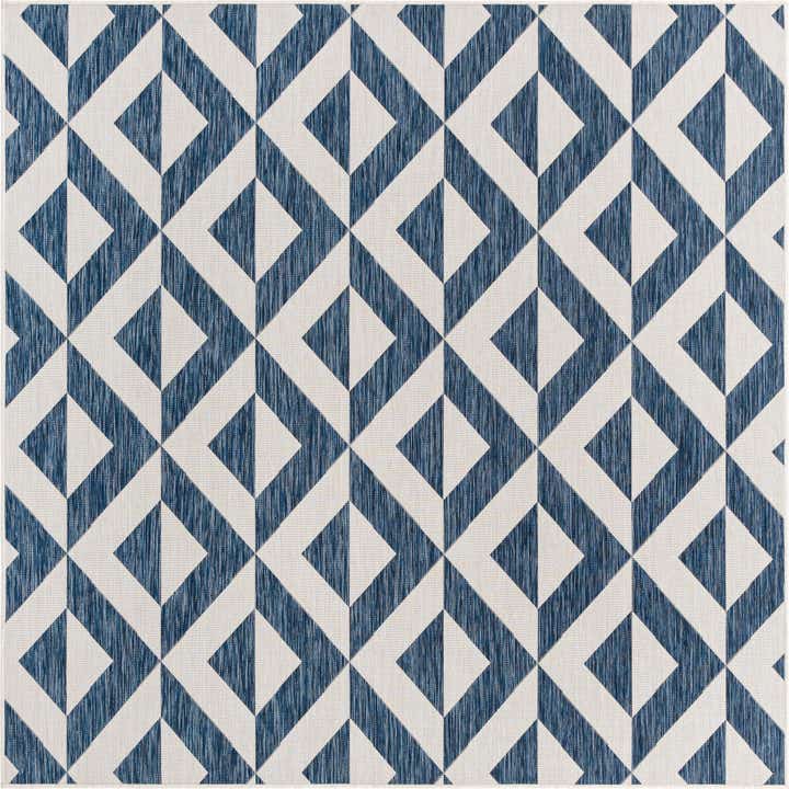 7' 10 x 7' 10 Easy-Clean Jill Zarin Napa Indoor / Outdoor Square Rug
