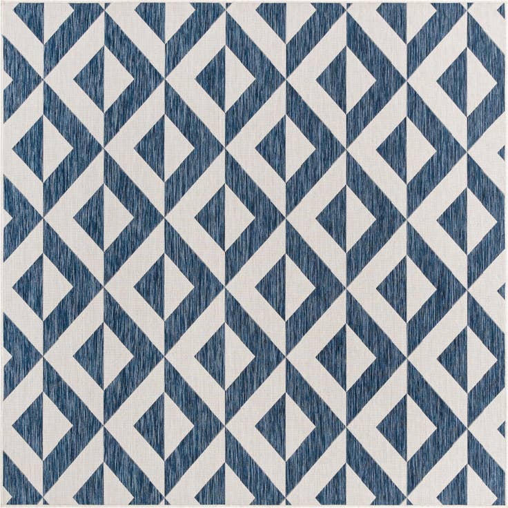 Detail image of 7' 10 x 7' 10 Easy-Clean Jill Zarin Napa Indoor / Outdoor Square Rug