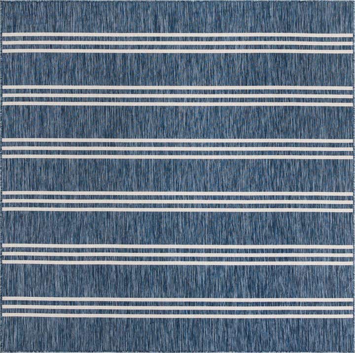 7' 10 x 7' 10 Easy-Clean Jill Zarin Anguilla Indoor / Outdoor Square Rug