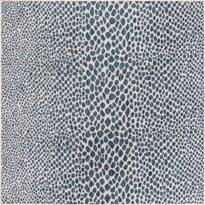 7' 10 x 7' 10 Easy-Clean Jill Zarin Cape Town Indoor / Outdoor Square Rug