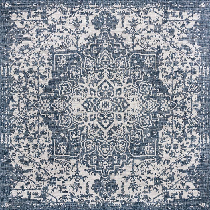 Detail image of 13' x 13' Easy-Clean Jill Zarin Dubai Indoor / Outdoor Square Rug