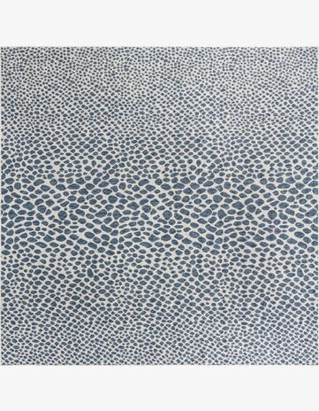 Blue Easy-Clean Jill Zarin Cape Town Indoor / Outdoor Square Rug