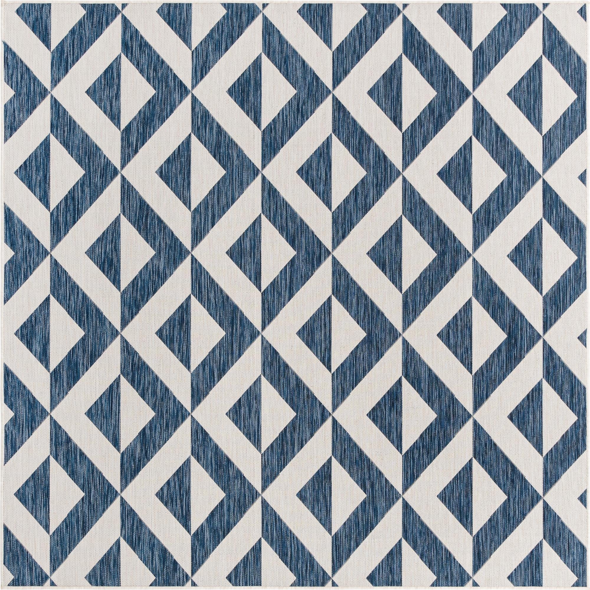 7' 10 x 7' 10  Washable Jill Zarin Napa Indoor / Outdoor Square Rug