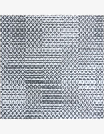 Blue Easy-Clean Jill Zarin Costa Rica Indoor / Outdoor Square Rug