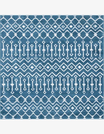 Blue Kasbah Trellis Square Rug