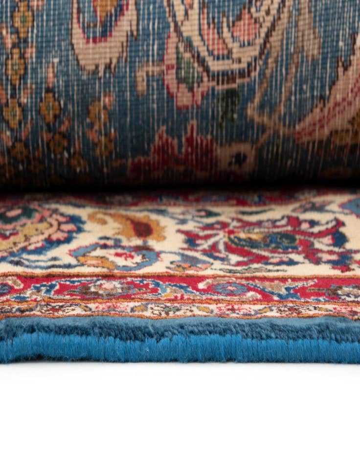 Detail image of 9' 9 x 10' 5 Hand Knotted Kashan Persian Wool Square Rug