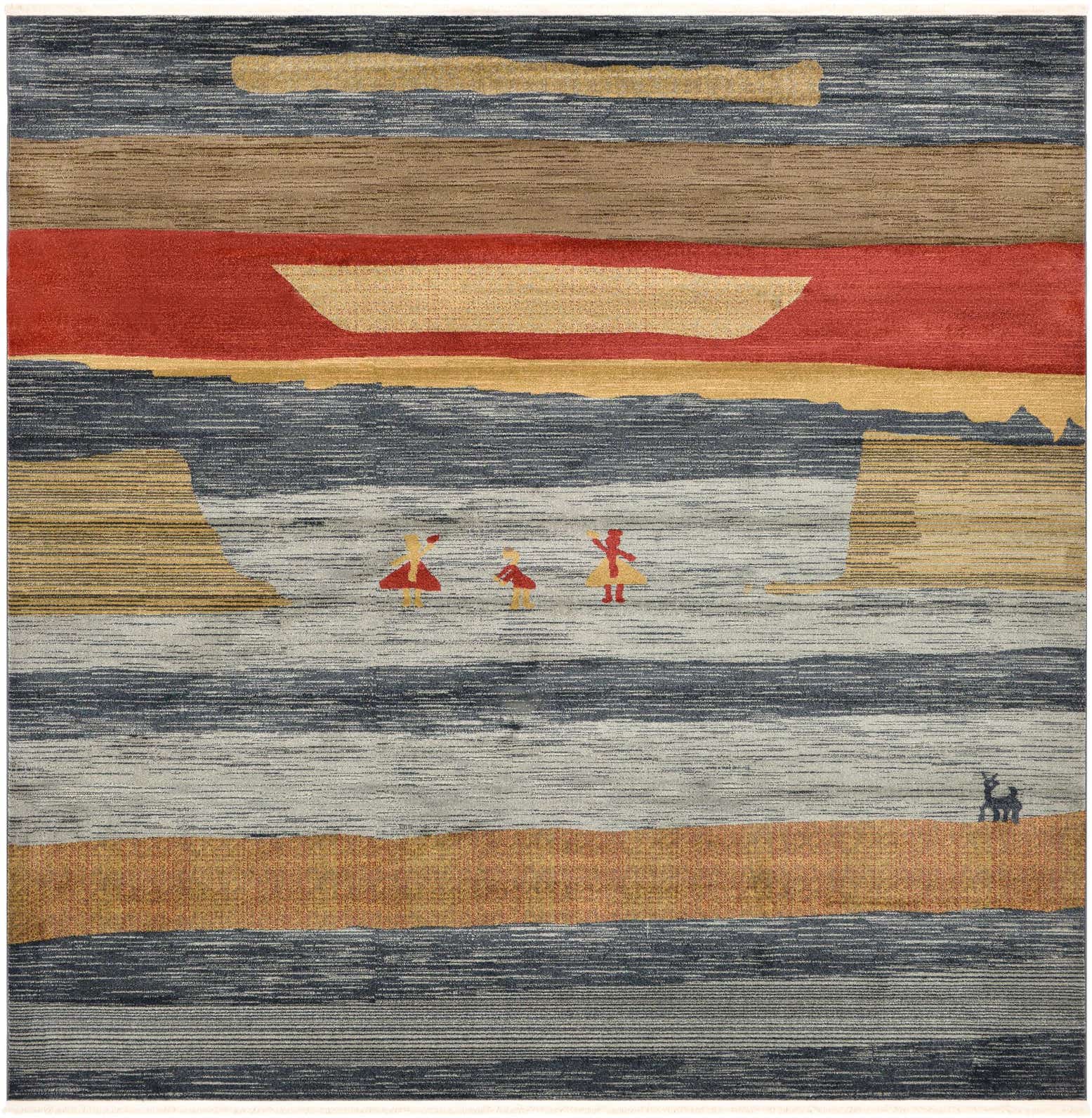 10' x 10' Kashkuli Gabbeh Square Rug