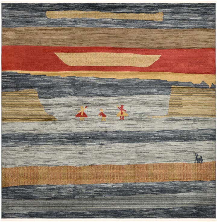 10' x 10' Kashkuli Gabbeh Square Rug