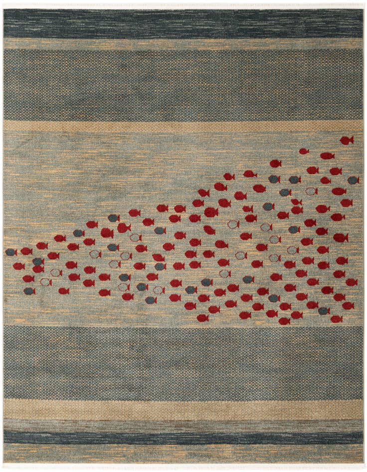 Detail image of 8' x 8' Kashkuli Gabbeh Square Rug