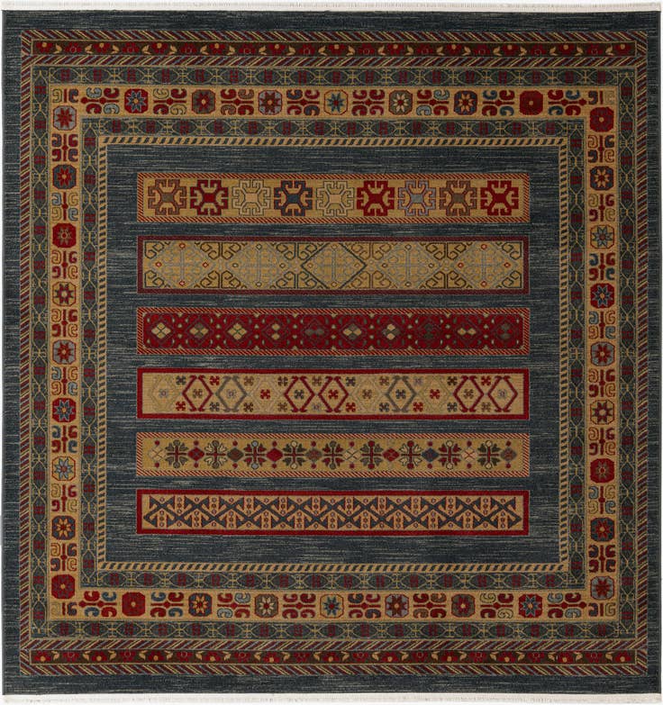 Detail image of 8' x 8' Kashkuli Gabbeh Square Rug