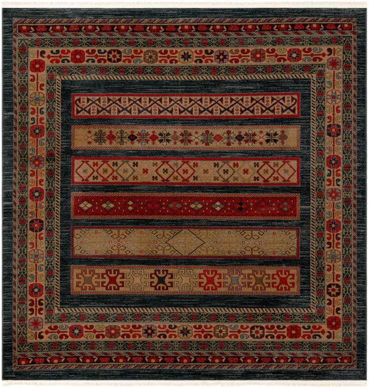 Detail image of 6' x 6' Kashkuli Gabbeh Square Rug