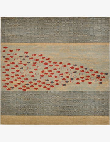 12' x 12' Kashkuli Gabbeh Square Rug