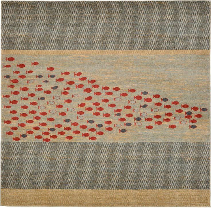 Detail image of 6' x 6' Kashkuli Gabbeh Square Rug
