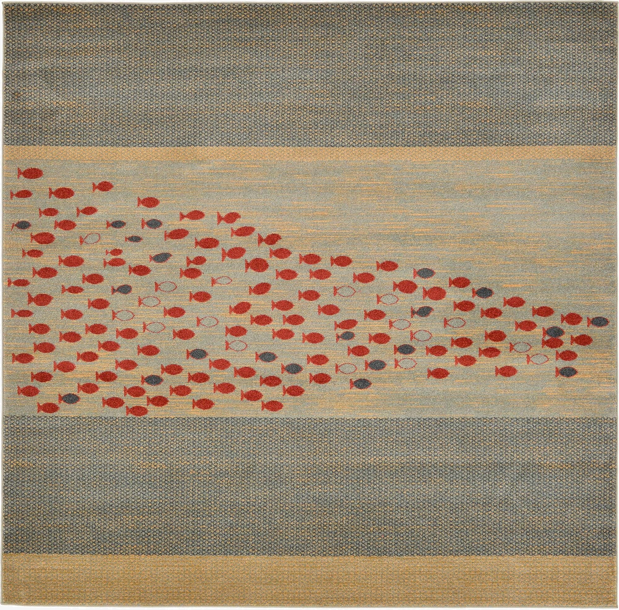 6' x 6' Kashkuli Gabbeh Square Rug
