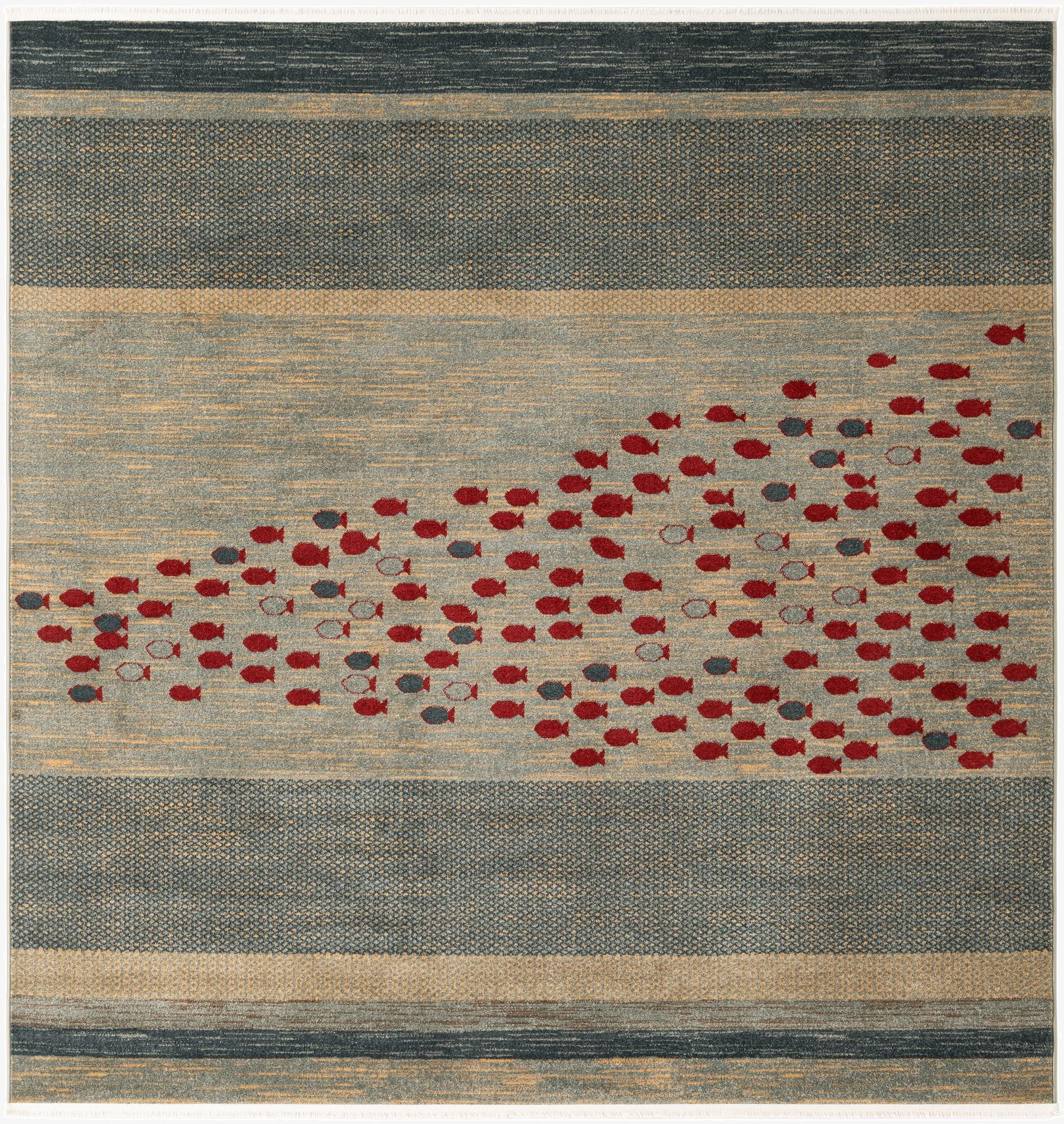 8' x 8' Kashkuli Gabbeh Square Rug
