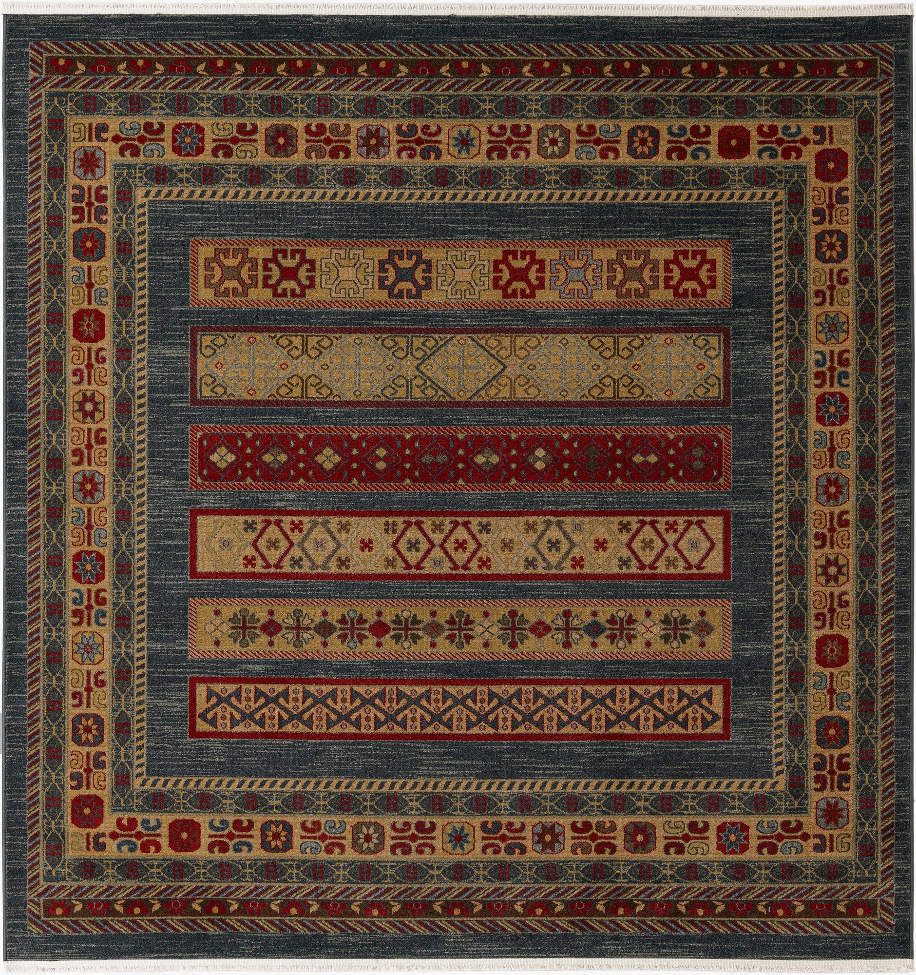 8' x 8' Kashkuli Gabbeh Square Rug