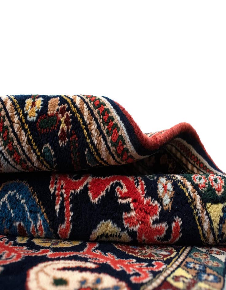 Detail image of 3' 5 x 3' 5  Hand Knotted Kashkuli Persian Square Rug