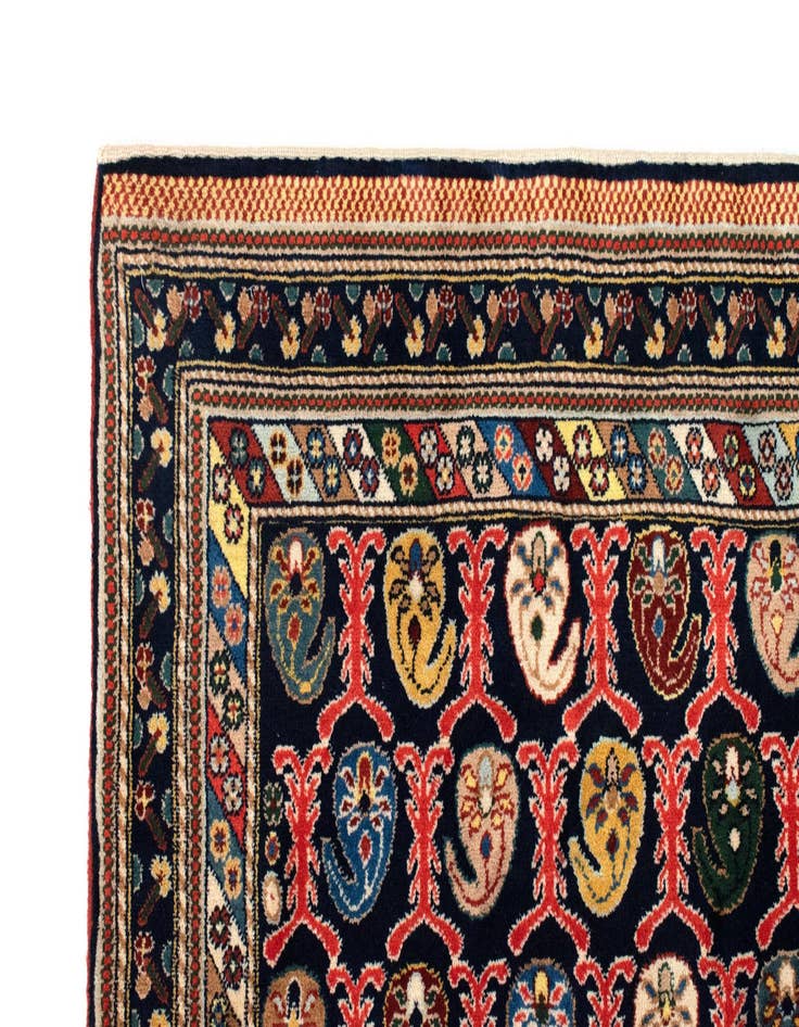 Detail image of 3' 5 x 3' 5  Hand Knotted Kashkuli Persian Square Rug