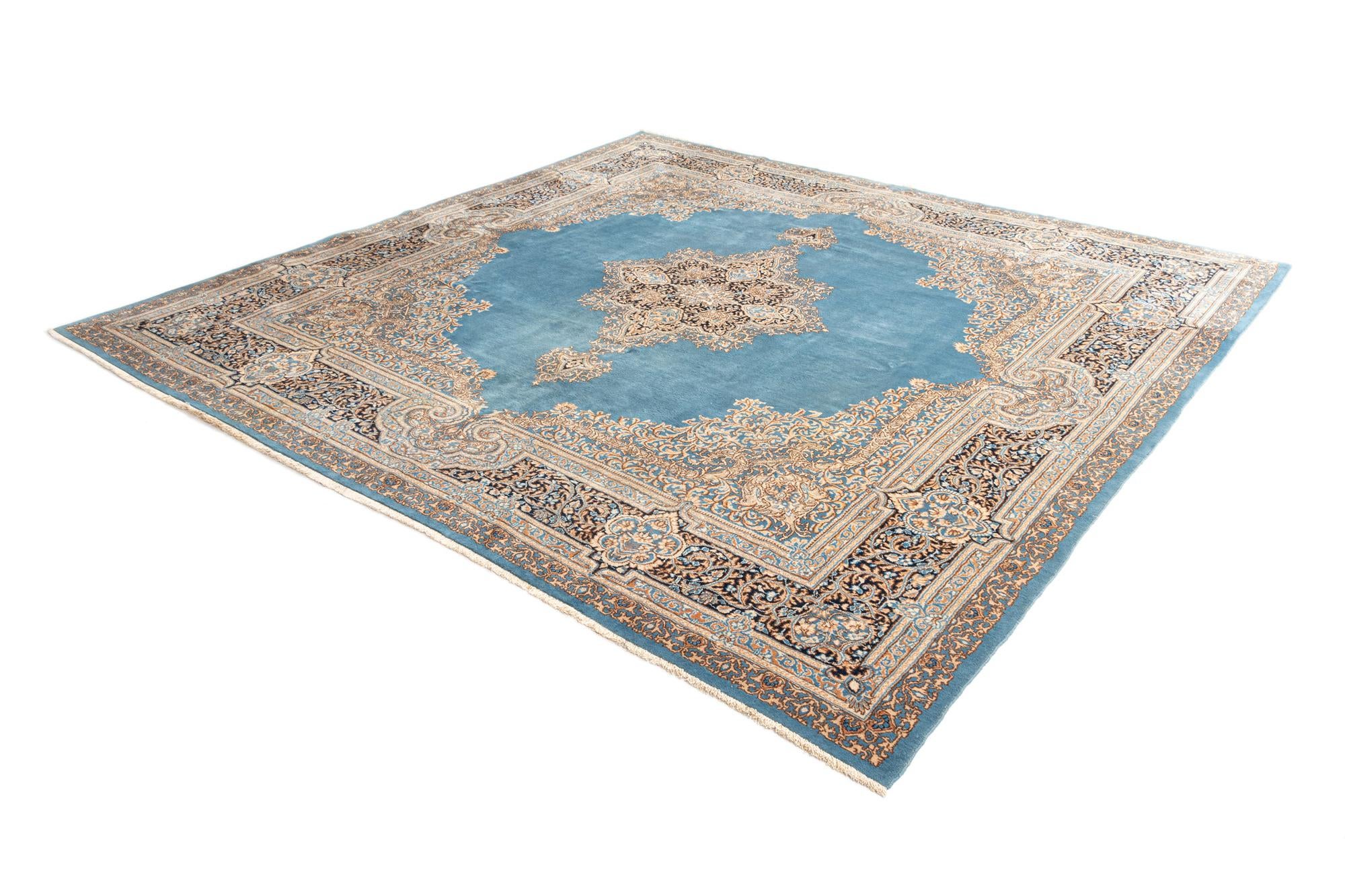 9' 6 x 9' 6 Kerman Wool Square Rug