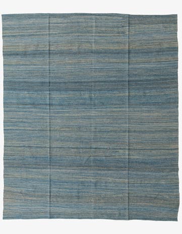 9' 2 x 9' 7 Hand Woven Kilim Modern Wool Square Rug