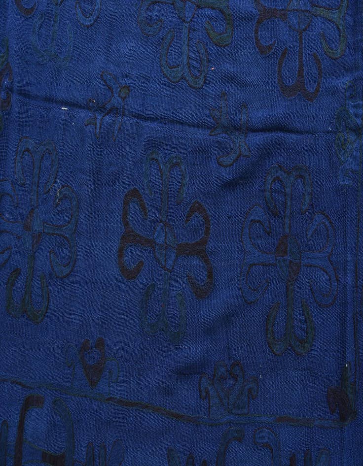 Detail image of 5' 6 x 6' 6  Hand Woven Kilim Suzani Wool Square Rug