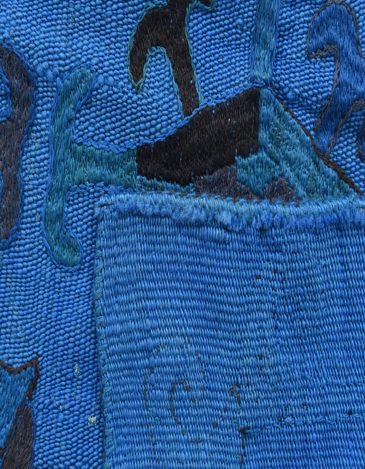 Detail image of 5' 9 x 6' 9  Hand Woven Kilim Suzani Wool Square Rug