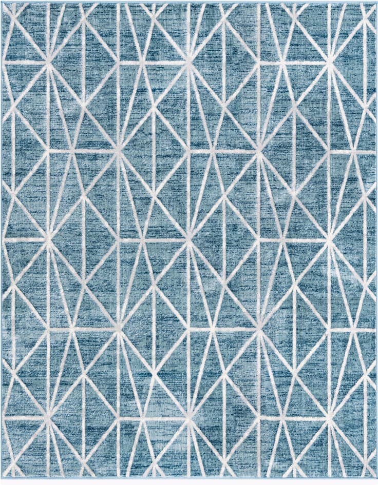 Detail image of 7' x 7' Lattice Trellis Square Rug