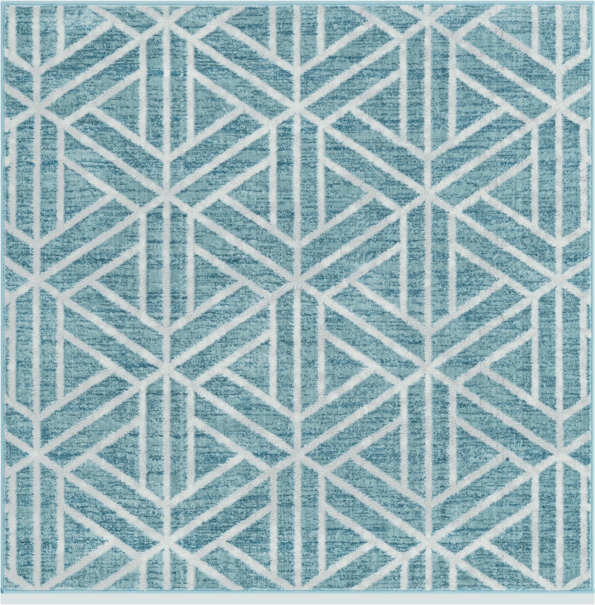 5' 3 x 5' 3 Lattice Trellis Square Rug