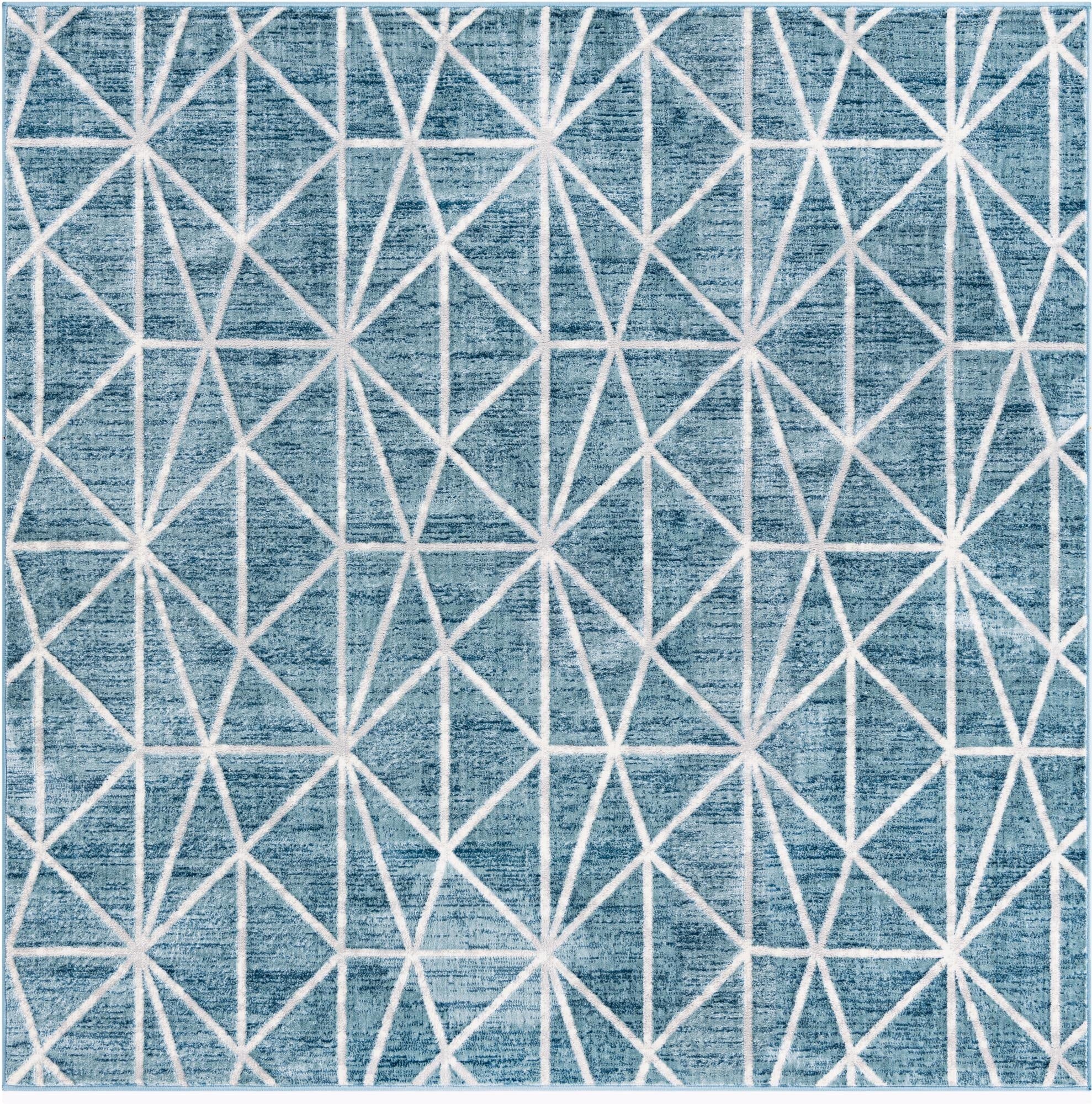 213cm x 213cm Lattice Trellis Square Rug