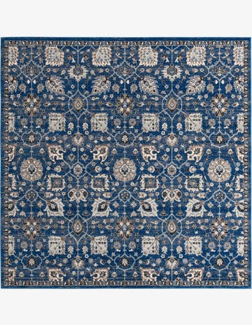 Blue Legacy Square Rug