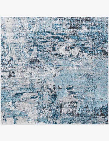 Blue Leipzig Square Rug