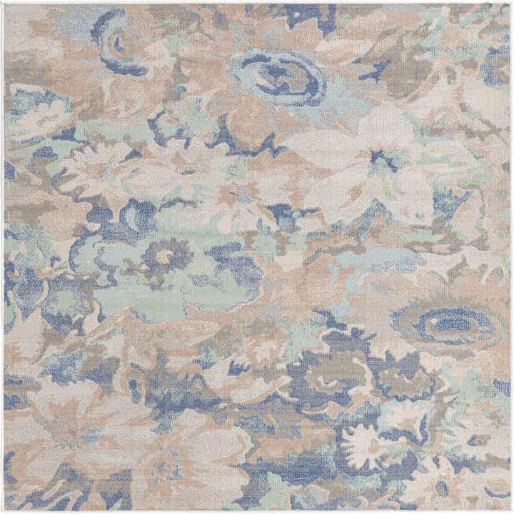 6' x 6' Lotus Square Rug