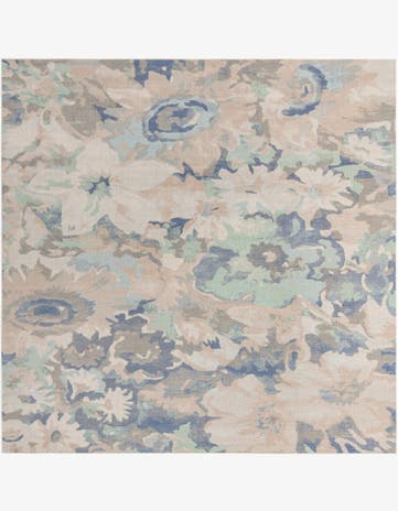 8' x 8' Lotus Square Rug