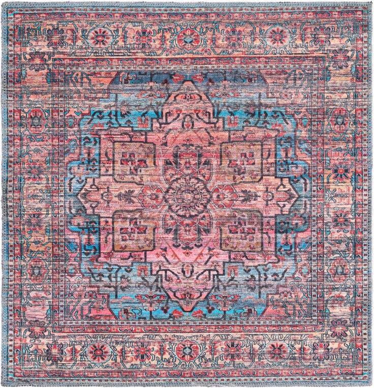 Detail image of 3' 3 x 3' 3 Washable Maahru Square Rug