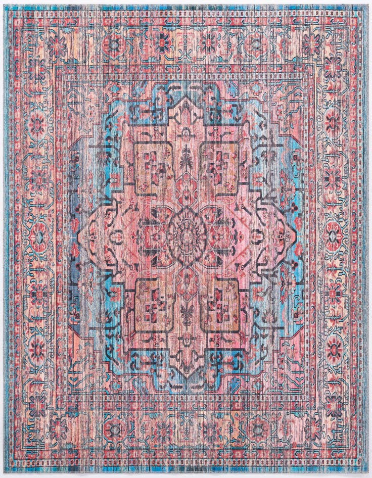 Detail image of 7' 3 x 7' 3 Washable Maahru Square Rug