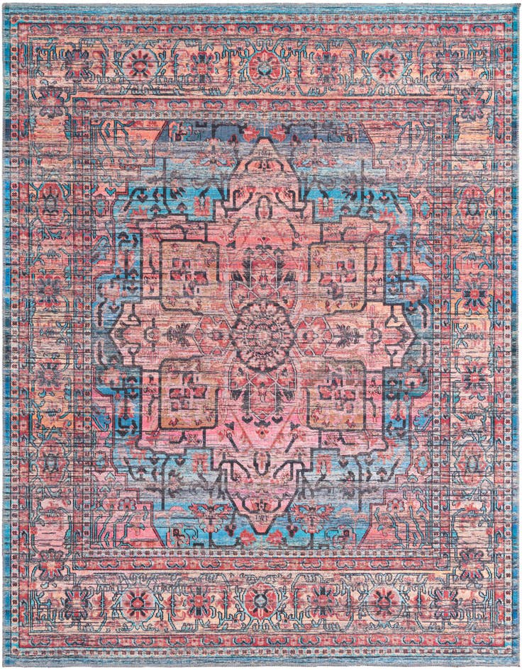 Detail image of 7' 10 x 7' 10 Washable Maahru Square Rug