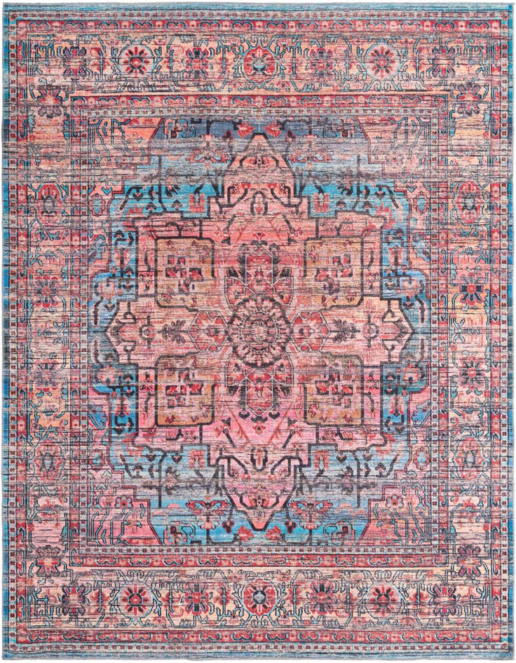 Detail image of 10' 6 x 10' 6 Washable Maahru Square Rug