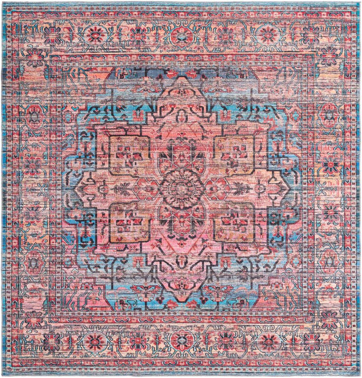 Detail image of 10' 6 x 10' 6 Washable Maahru Square Rug