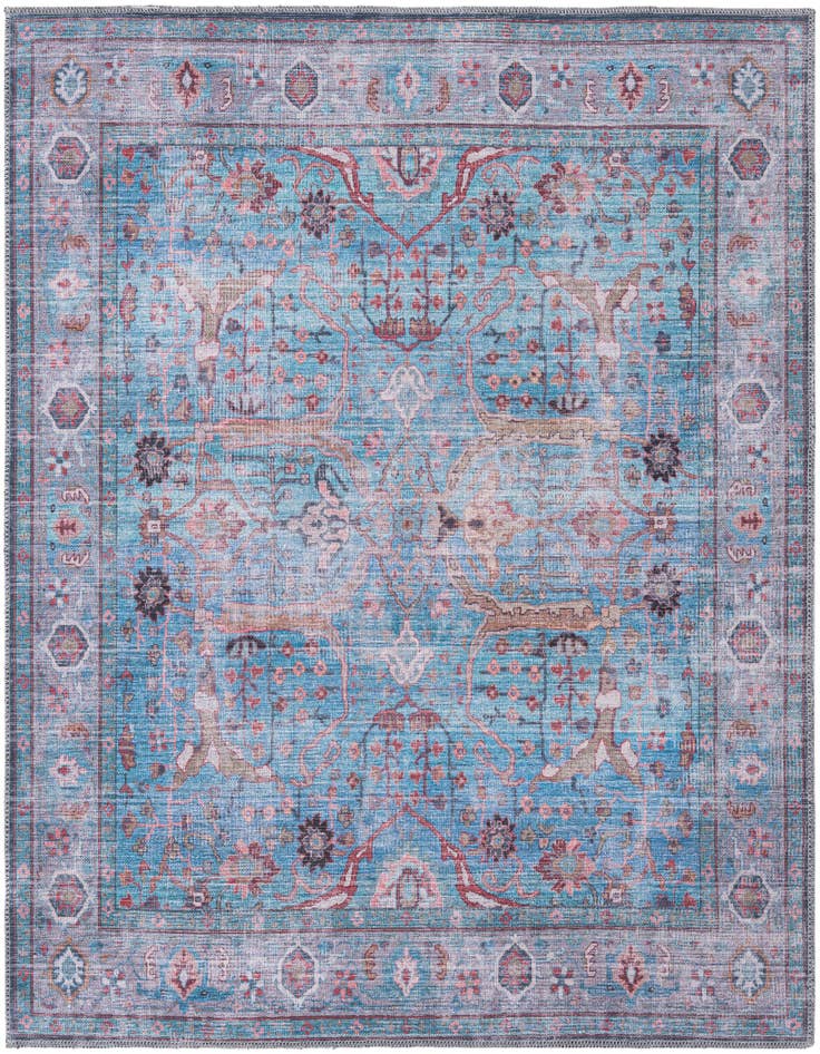 Detail image of 5' 3 x 5' 3 Washable Maahru Square Rug