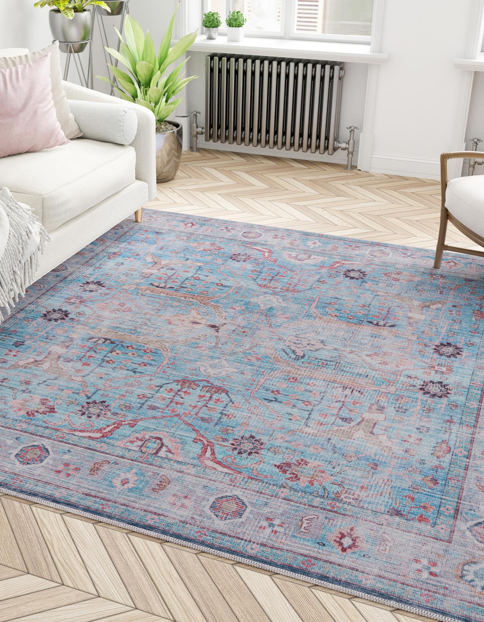 5' 3 x 5' 3 Washable Maahru Square Rug